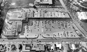An aerial shot of Town & Country Shopping Center, on MacArthur Boulevard - PHOTO FROM THE SANGAMON VALLEY COLLECTION/LINCOLN LIBRARY