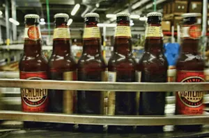 A batch of Pale Ale rolls off the line at the Schlafly Bottleworks brewery in Maplewood, MO. - PHOTO BY HUY RICHARD MACH/TNS