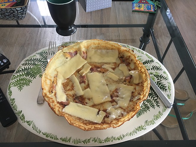Pannenkoeken, made by Ashley&rsquo;s Dutch friend, Wouter Aarts. - PHOTO BY ASHELY MEYER
