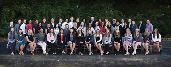 This year’s Sangamon CEO class of 50 seniors from high schools throughout Sangamon County. - PHOTO BY SARAH PETTY PHOTOGRAPHY