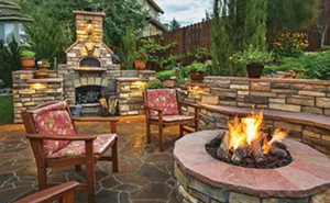 While many people can build their own patios with simple designs, complex designs such as this call for professional help. - PHOTO BY METRO CREATIVE CONNECTION