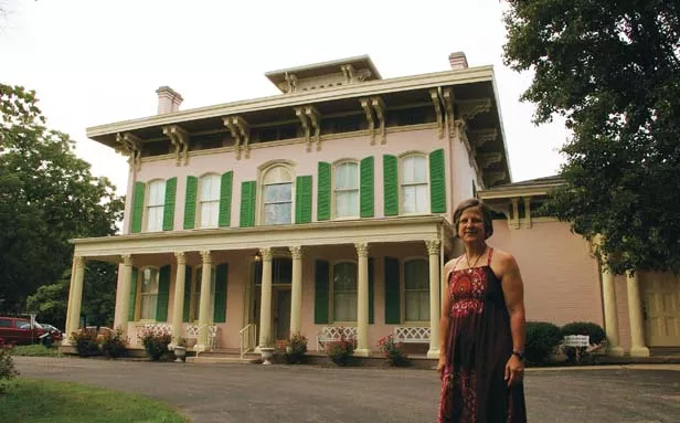 Edward’s Place, longtime home of the Springfield Art Association, with executive director Betsy Dollar. - PHOTO BY DAVID HINE