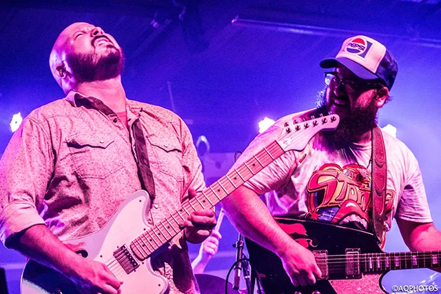 The Reed Brothers from San Antonio, Texas, tear it up on the Danenberger Family Vineyards “Wine Rocks” stage on Friday, June 1.