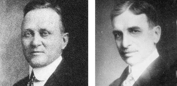 Left: Dr. Albert E. Campbell became health officer for the City of Springfield about a month before the flu epidemic. Right: Dr. C. St. Clair Drake, Illinois director of public health. - PHOTOS PROVIDED BY SANGAMON VALLEY COLLECTION