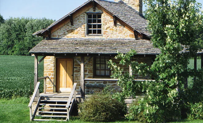 The Old Stone House, built around 1835, is unique for its construction. Though no longer on its original location, it speaks to the early years of Rochester’s settlement. - PHOTO BY WILLIAM FURRY