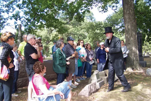 The Sangamon County Historical Society’s annual walk through Oak Ridge Cemetery features actors who make history come alive. - PHOTO COURTESY SANGAMON COUNTY HISTORICAL SOCIETY