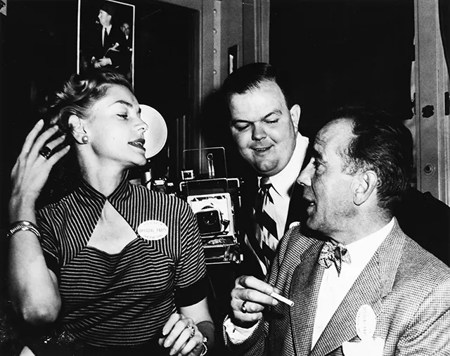 Lauren Bacall and Humphrey Bogart came to Springfield in 1952 to await election results of Gov. Stevenson’s bid for U.S. President.