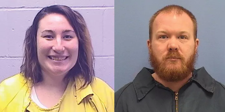 Kaylia Fannin, left, and Ryan Motley, a former Logan guard, are both serving time after authorities determined the two had sexual contact in the state’s largest women’s prison.
