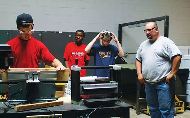 The Macon County Redeploy Illinois program promotes life skills like construction. - PHOTO BY HOLLY DILLEMUTH