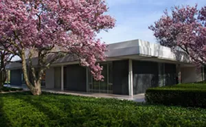 With its flat roof and stone and glass walls, the Miller House offers an open layout inside and wonderful views of the outdoors. - PHOTO COURTESY OF THE INDIANAPOLIS MUSEUM OF ART.