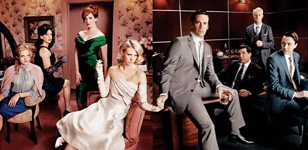 The cast of “Mad Men.” An encore of season three is scheduled to be shown on Sunday nights beginning March 21 on the AMC cable channel.