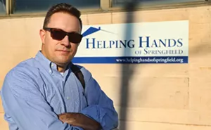 Rod Lane, executive director of Helping Hands, says the lack of a state budget threatens the homeless shelter’s existence. - PHOTO BY PATRICK YEAGLE