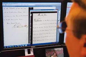The task of assembling and publishing every document read or written by Lincoln began in 1985, before the presidential library and museum even existed. - PHOTO BY ZBIGNIEW BZDAK/CHICAGO TRIBUNE/TNS