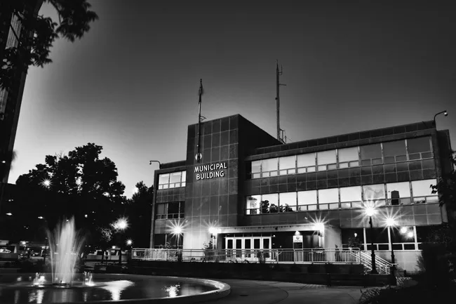 Time exposure of Trutter’s Municipal Building West by Springfield photographer Karl Vogl. - PHOTO BY KARL VOGL