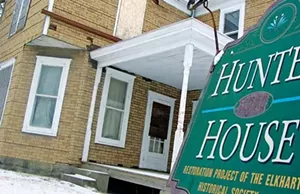 The Elkhart Historical Society purchased the home of Robert and Carrie Hunter at 116 N. Latham St., and plans to restore it when funds become available.