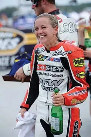 Just five feet tall and barely 100 pounds, Shayna Texter, 22, recorded the fastest lap on Saturday and came away a winner. - PHOTO BY TREVOR MILLER
