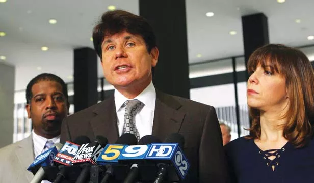 Former governor Rod Blagojevich, with his wife Patti, right, at his trial in Chicago - PHOTO BY ALEX GARCIA/MCT