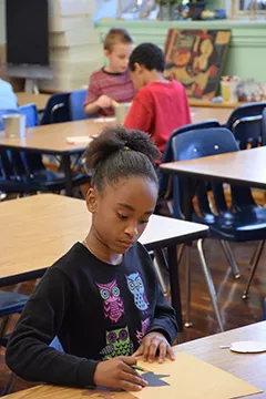 Diversity rules at DuBois Elementary School, where black students make up 51 percent of the student body while white students make up 32 percent and students who identify as two or more races make up another 13 percent. - PHOTO BY DAVID BLANCHETTE