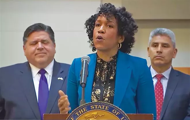 Lt. Gov. Juliana Stratton speaks at Kennedy-King College in Chicago on Thursday, Jan. 9, about criminal justice reforms the governor’s administration will champion during the 2020 legislative session. - PHOTO COURTESY ILLINOIS.GOV