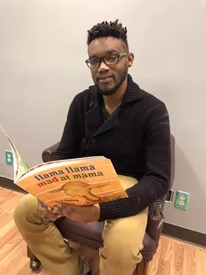 Author Lamar Walls at The Rainbow Room’s monthly kids’ storytime session. - PHOTO COURTESY THE RAINBOW ROOM