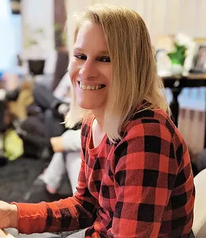 Dana Pfeiffer in a photo taken after her accident, around Christmas in 2019. - PHOTO COURTESY DANA PFEIFFER.