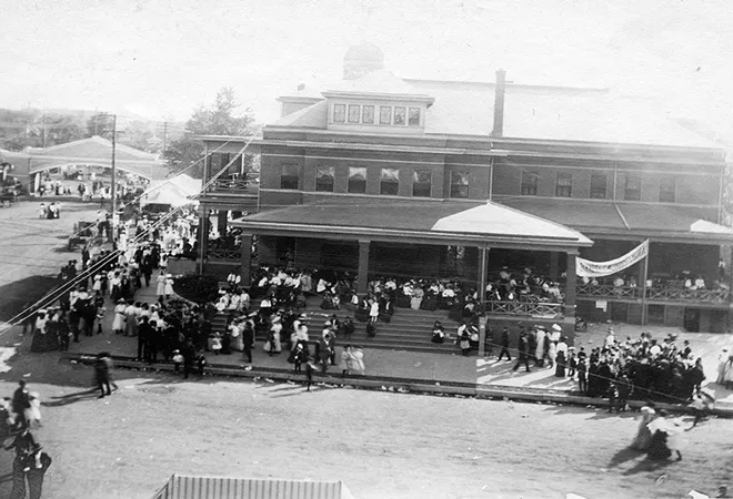 Women sick with influenza were cared for in this building on the Illinois State Fairgrounds. The building was demolished in the 1970s. - PHOTO COURTESY SANGAMON VALLEY COLLECTION