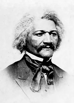 Frederick Douglass, photographed by William Emery Bowman in Ottawa, Illinois, in April 1866, not long after his appearance in Springfield. He was 48. - ILLINOIS STATE HISTORICAL SOCIETY