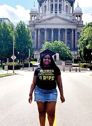 Southeast High School graduate Kaylea Howze plans to attend a historically black public university in St. Louis in the fall. - PHOTO BY KHORAN READUS