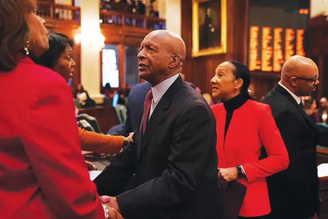 Shortly after he was first elected, Jesse White hired Candace Wanzo (not pictured) as a private secretary, even though she had pleaded guilty eight years earlier to embezzling more than $233,000 from Southern Illinois University and failed to repay the money. Three years ago, the inspector general’s office discovered numerous improprieties with her office. Despite claiming to be “highly offended by the alleged actions of Ms. Wanzo,” the secretary of state has fought to keep secret files describing Wanzo’s suspected misconduct. - PHOTO BY E. JASON WAMBSGANS / CHICAGO TRIBUNE