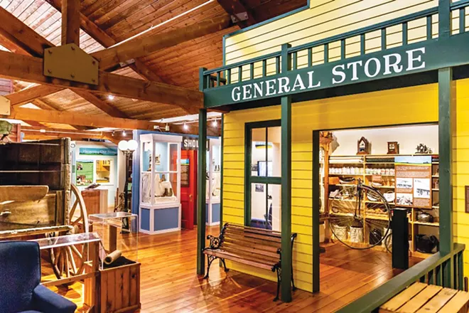 The Grand Prairie Museum in Mahomet takes guests on a tour through early Illinois history with displays on pioneers, Native Americans, blacksmithing and one-room schooling. - PHOTO BY SCOTT WELLS.