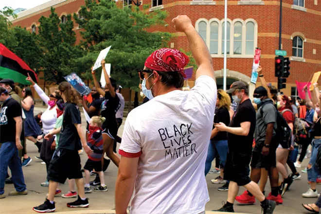 The national discussion of police conduct and race equity has been taken up by Dirksen and Londrigan, but there are no sharp edges of disagreement. - PHOTO BY BRANDON TURLEY