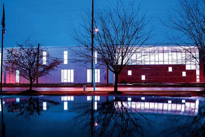 At night and early morning, the building is a beacon to Carpenter Street traffic, inviting newcomers in. - PHOTO BY ZACH ADAMS