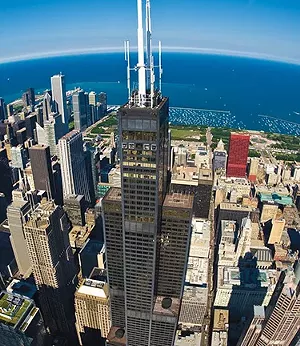 The view from Willis Tower, the state’s tallest building, takes in Chicago, Lake Michigan and surrounding areas. The 110-story tower stands 1,450 feet. - PHOTO COURTESY OF THE SKYDECK AT WILLIS TOWER