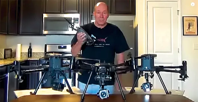 Say hello to my little friends: After being beaten by suspected cockfighters who destroyed a drone, Hindi posted a video, telling cockfighters he's not finished.