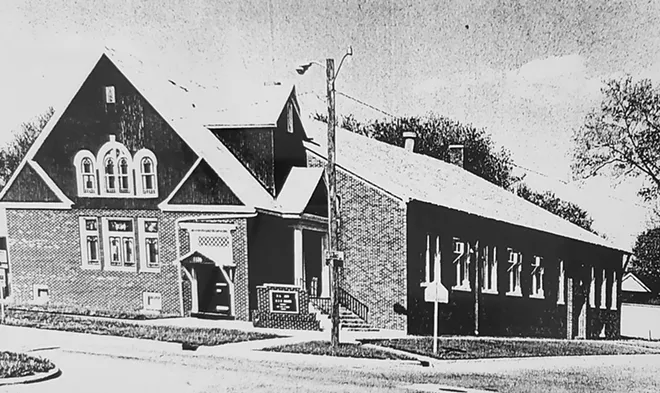 An undated photograph of the St. Paul African Methodist Episcopal Church of Springfield, which organized in 1843. - PHOTO CREDIT: COURTESY OF SPRINGFIELD AND CENTRAL ILLINOIS AFRICAN AMERICAN HISTORY MUSEUM