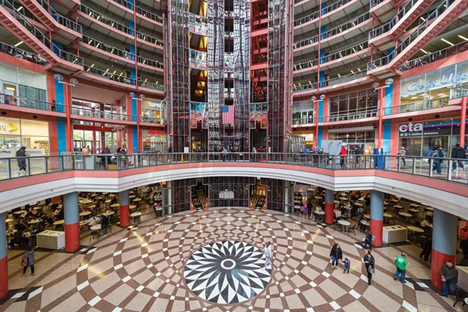 The State of Illinois has put the James R. Thompson Center, designed by noted architect Helmut Jahn, up for sale and is already relocating employees. The longtime center for state government in Chicago opened in 1985 and has fallen into disrepair. - CREDIT: KENNETH C. ZIRKEL
