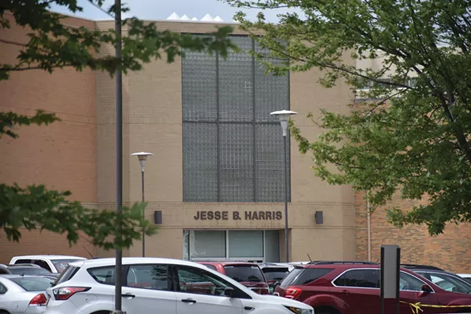 The Harris Buildings I and II represent a total of $11.8 million in lease payments over five years for the state. The Department of Human Services is located there. - PHOTO BY DAVID BLANCHETTE