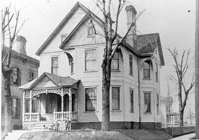 The house at 801 S. Fourth St. was the home of Mathias Bartel, 1902-1910, who owned a boot store downtown, and his five children often visited Susan Lawrence Dana. - CREDIT: SANGAMON VALLEY COLLECTION | LINCOLN LIBRARY