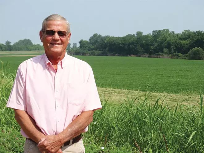 Larry Klein heads the Alexander Cairo Port District which hopes to develop a major river port near the confluence of the Mississippi and Ohio rivers. The state is investing $40 million in the project. - CREDIT: CAPITOL NEWS ILLINOIS PHOTO BY PETER HANCOCK.