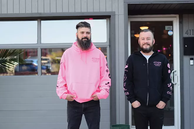 Justin Rebbe and Josh Delcour, co-owners of Clique, have run into issues hiring security for their downtown bar. - PHOTO BY NORMA ZUNIGA