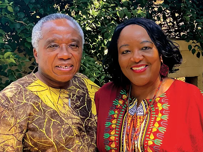 Partners in service to others – Dr. Edem and June Agamah during their 38th mission trip to Ghana in July 2021, Agbozume, Ghana. - PHOTO COURTESY OF JUNE AGAMAH