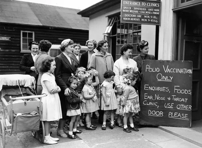 First injections for children against polio, May 6, 1956. - CREDIT: MONTY FRESCO JNR/TOPICAL PRESS AGENCY/HULTON ARCHIVE/GETTY IMAGES/TNS