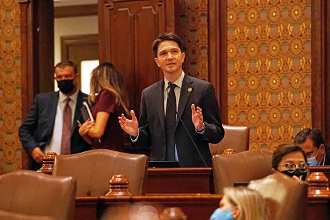 State Sen. Steve McClure, R-Springfield, is a former Sangamon County assistant state's attorney who voted against the SAFE-T Act and continues to call for its repeal. - PHOTO BY LEE MILNER