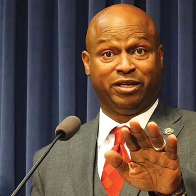 House Speaker Emanuel "Chris" Welch speaks at a news conference after the House adjourned June 16 at the Illinois State Capitol.