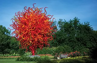 Chihuly in the garden