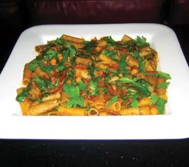 Salami, Chickpea and Wilted Greens Pasta Sauce Illinois Times