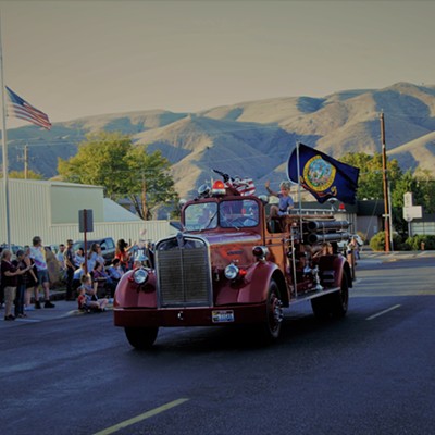 This was the lead fire truck for the 9/11 remembrance parade of all the innocent lives lost. People gathered at the Clarkston fire station and watched as the procession drove by. Taken September 11 by Mary Hayward of Clarkston.