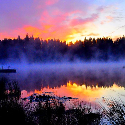 While on a camping trip to Moose creek reservoir I shot this sunrise at 4am July 5. By Mike Gutgsell