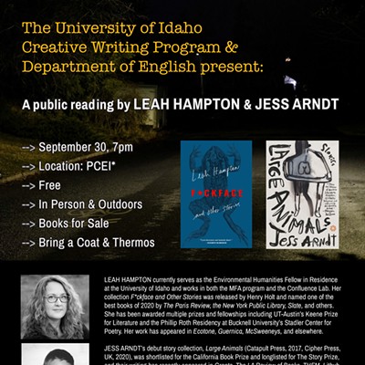 An Evening with Fiction Writers Jess Arndt and Leah Hampton