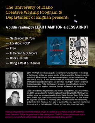 An Evening with Fiction Writers Jess Arndt and Leah Hampton